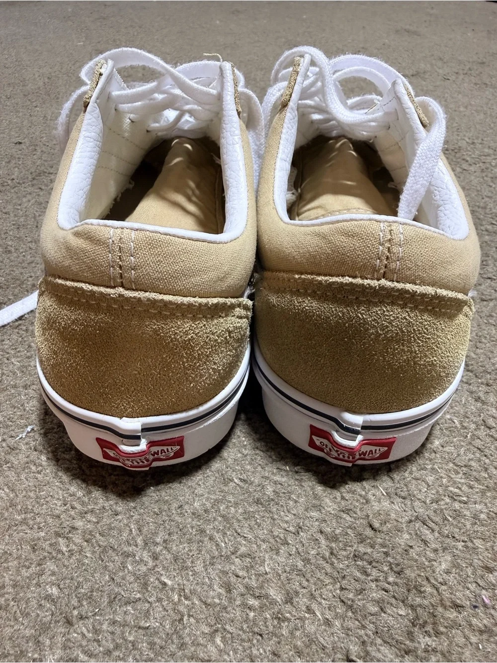 Vans Low-Top Sneakers in Tan and White